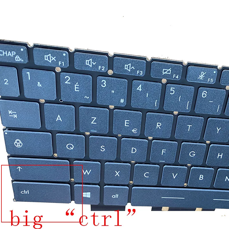 Teclado Retroiluminado Branco para Laptop Novo Azerty Francês Msi Ge66 Raider Ms1541 Gs66 Gp66 Stealth Ms-16v - Imagem 2