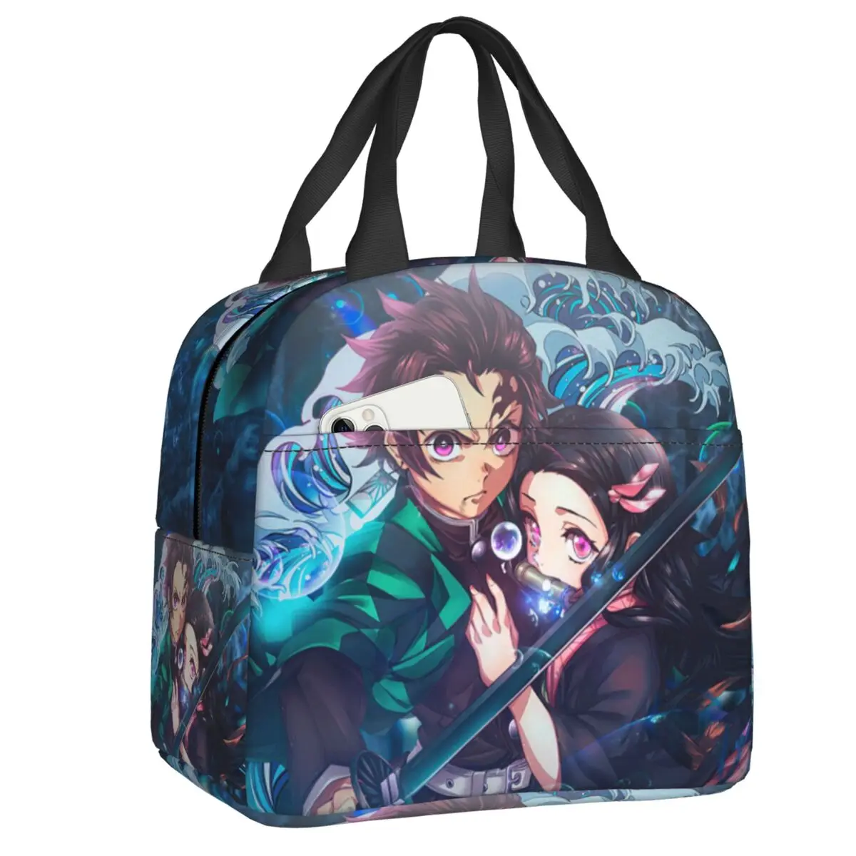 Demon Slayer Insulated Lunch Bag Tanjiro Lunch Bags Lunch Box