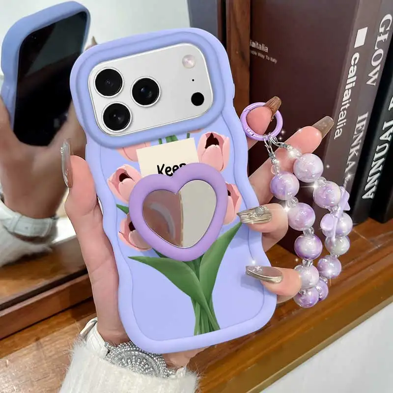 Stay Happy Phone Accessory Set: Phone Case, Lanyard & Stand