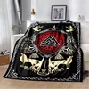 Viking Rune Ultra-Soft Plush Throw Blanket Fabric Perfect for At Home Office Car and Camping Vibrant Colors Durable Easy To Care 1