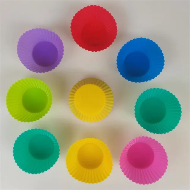 1/5/8/12/20Pcs Szilikon Cupcake Penész Sütőszalag Bélés Újrahasznosítható Muffin Sütés Nem Tapadó Formák Konyhai Sütő Kiegészítők - Image 6