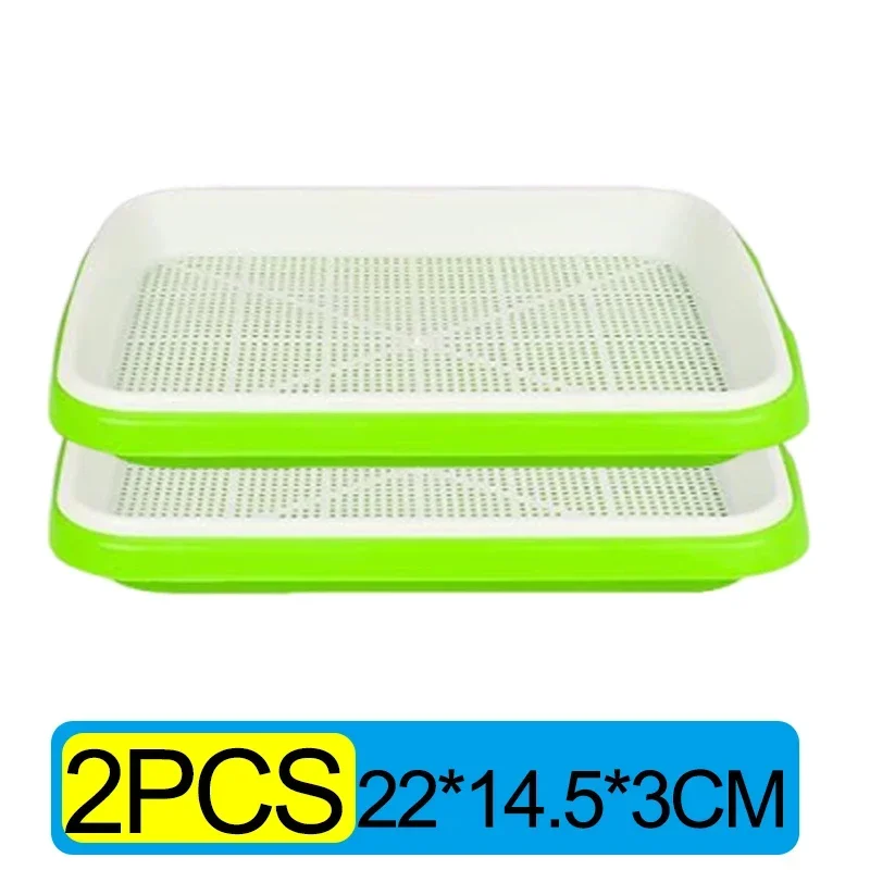 Double-Layer Microgreens Hydroponic Germination Tray - Soilless Cultivation System