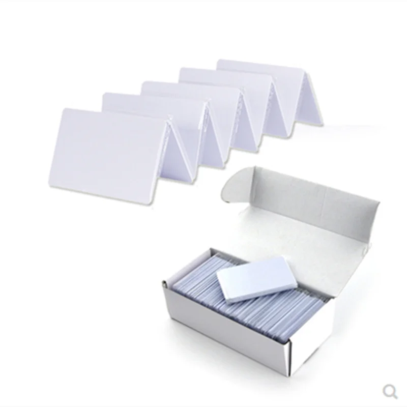 50 Cartes NFC Vierges NTAG215 - Format Rond Blanc, Réinscriptibles, Mémoire 504 Octets, Compatibles Smartphones