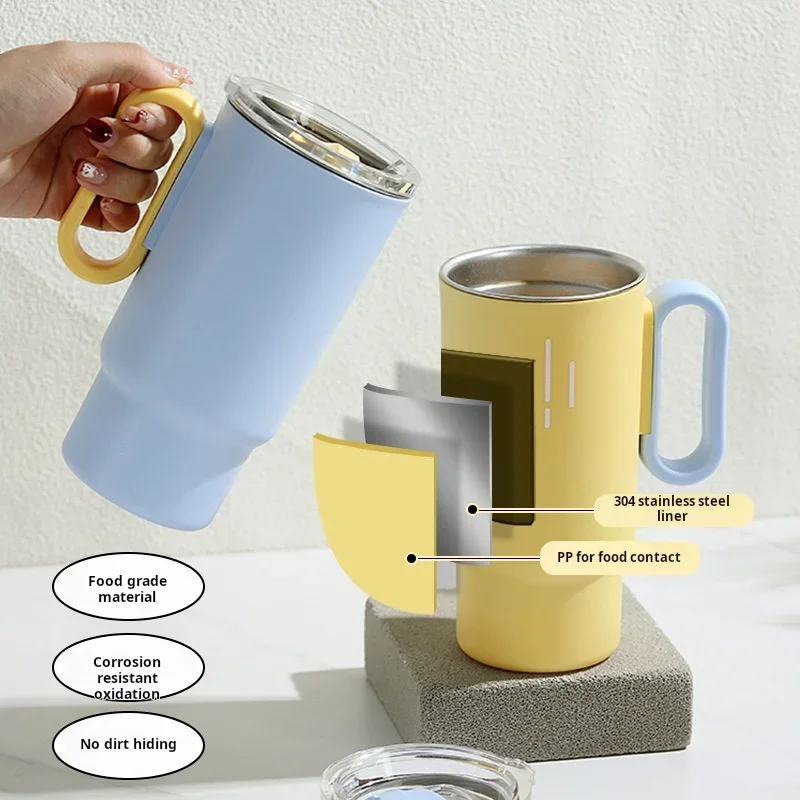 كوب معزول منزلي محمول بطبقة مزدوجة من الفولاذ المق...