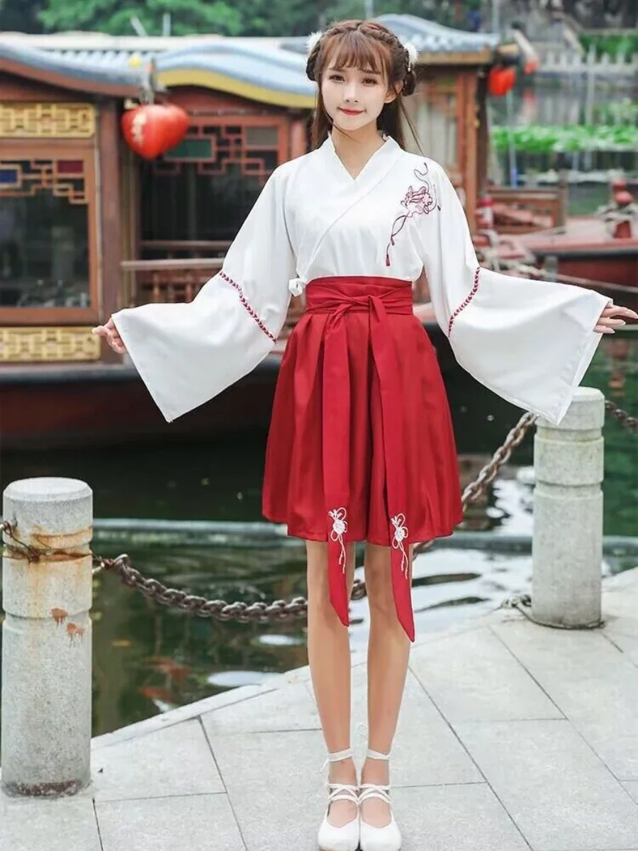 Women Japanese Dress Long Kimono Cardigan Girls Skirt Top Floral Embroidered Full Sleeve Ancient Oriental Cosplay Cardigan Japanese kimono japanese kimono cardigan japanese kimono shirt