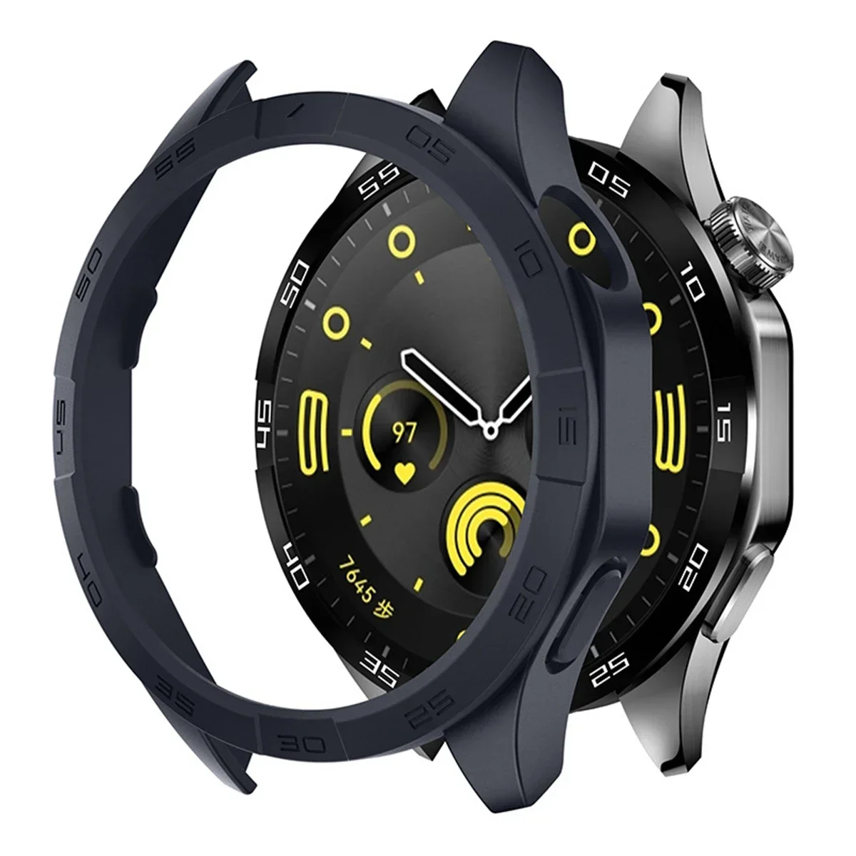 Sleek Protective Bumper Case for Huawei Watch GT 4 46mm (No Screen Protector) - Men's & Women's Accessory