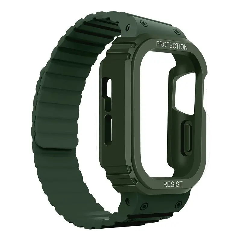 Magnetic Sport Silicone Strap with Protective Case