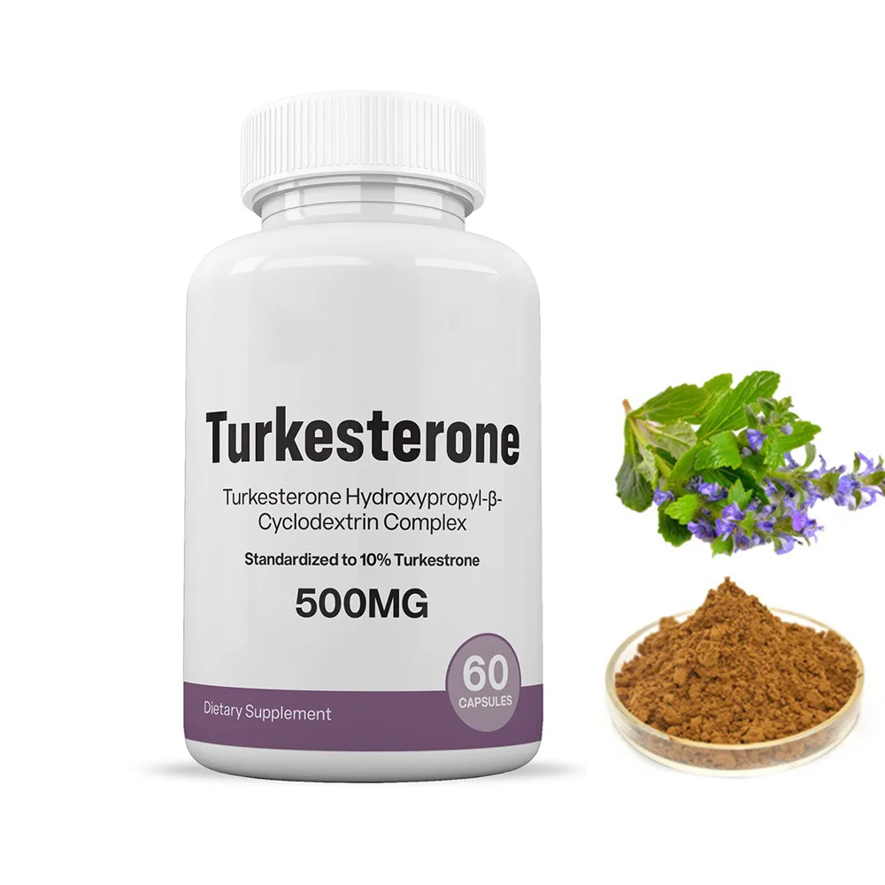 Turkesterone Capsules 500Mg 10% Dietary Supplement increase muscles