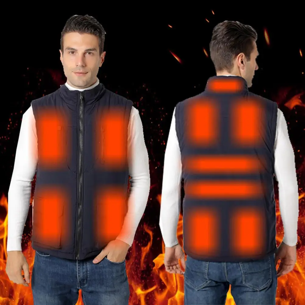 thumbnail image 2 of Chaleco calefactor para hombre, 11 zonas calentadas, chaqueta calentada por USB para hombre, chaleco calefactor eléctrico, chaleco calefactor, chaleco térmico interior, 2 of 5