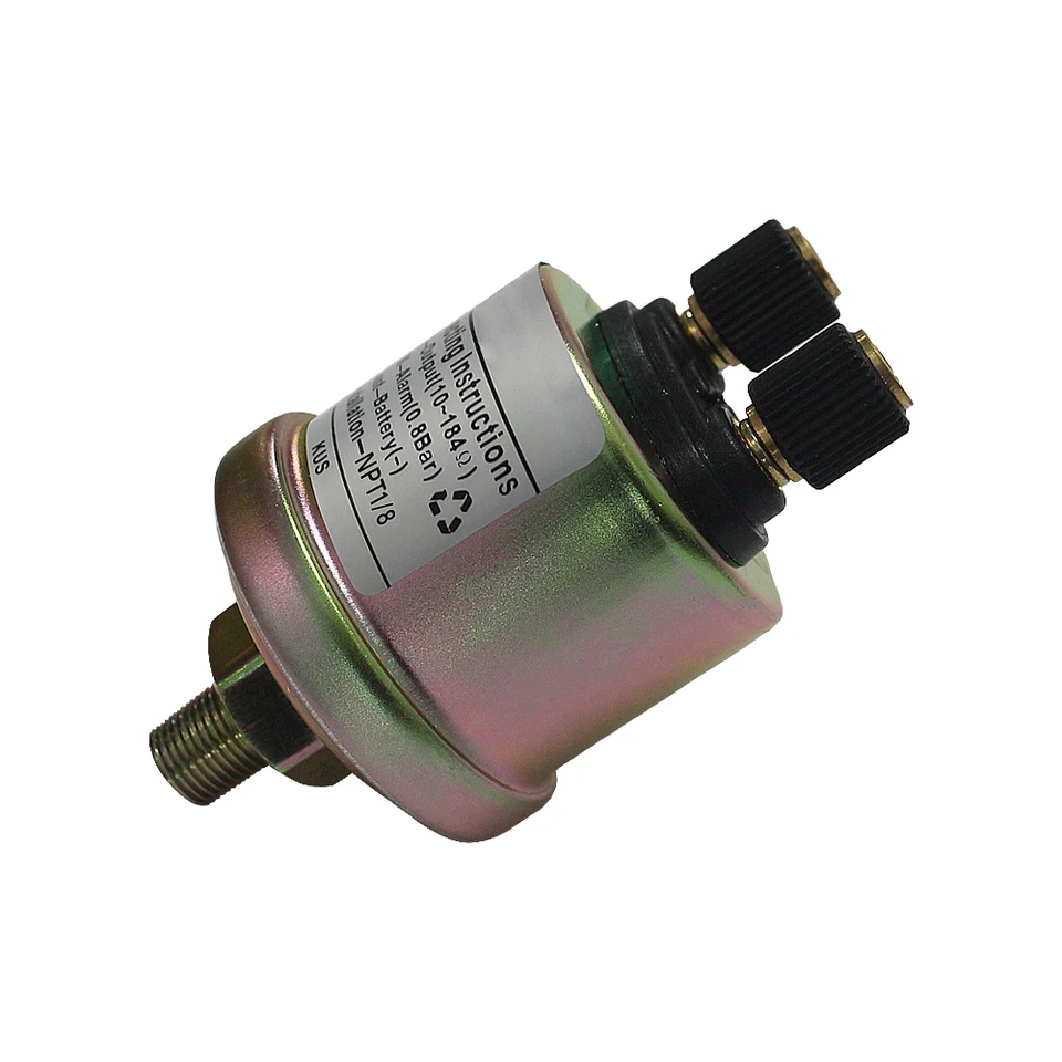 Sensore Pressione Olio Universale In Lega Di Alluminio 0-10 Bar 1/8NPT Per Generatore E Impianti Industriali