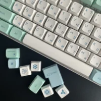 MAIMOOO Keycaps English/Russian 135 keys XDA Ice Crystal Mint PBT Dye-Sub for DIY Layout Mechanical Keyboard Customize Key Cap - Image 4