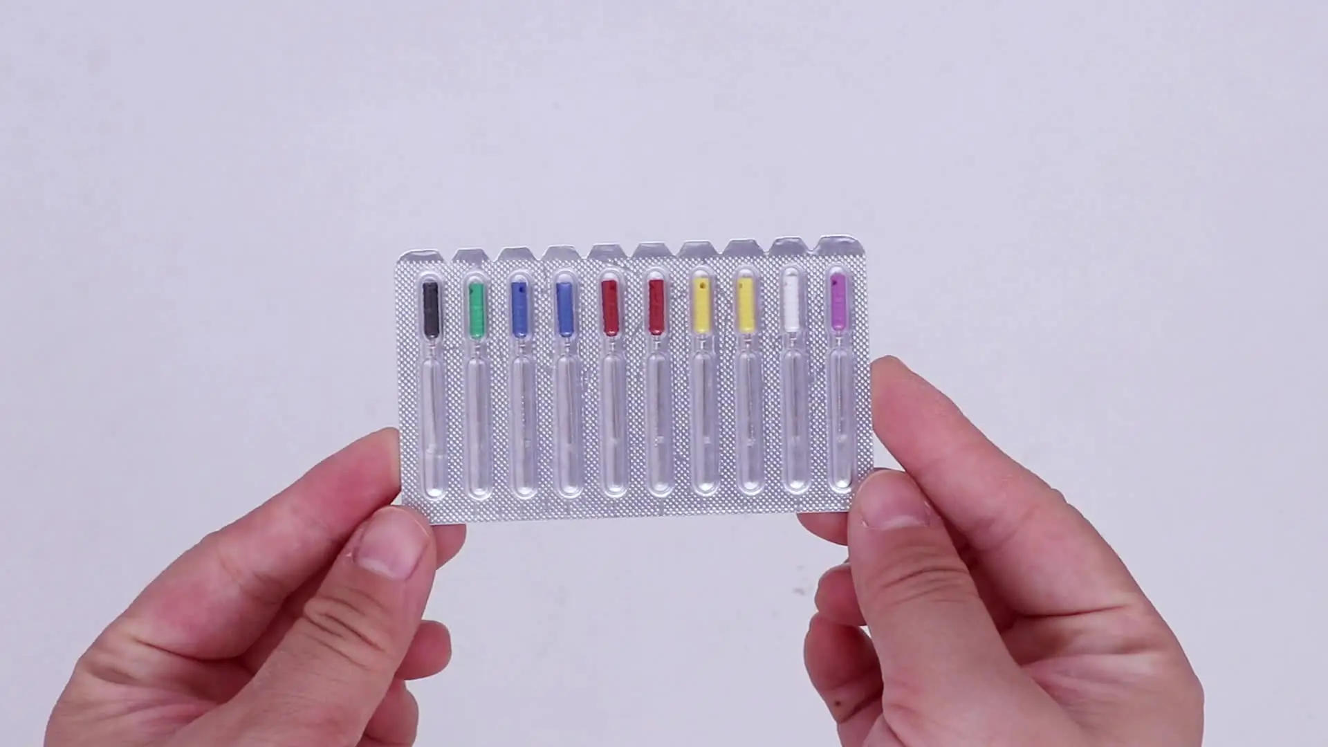 歯内治療用の根管洗浄針,10本,とげのある神経ブローチ,手用