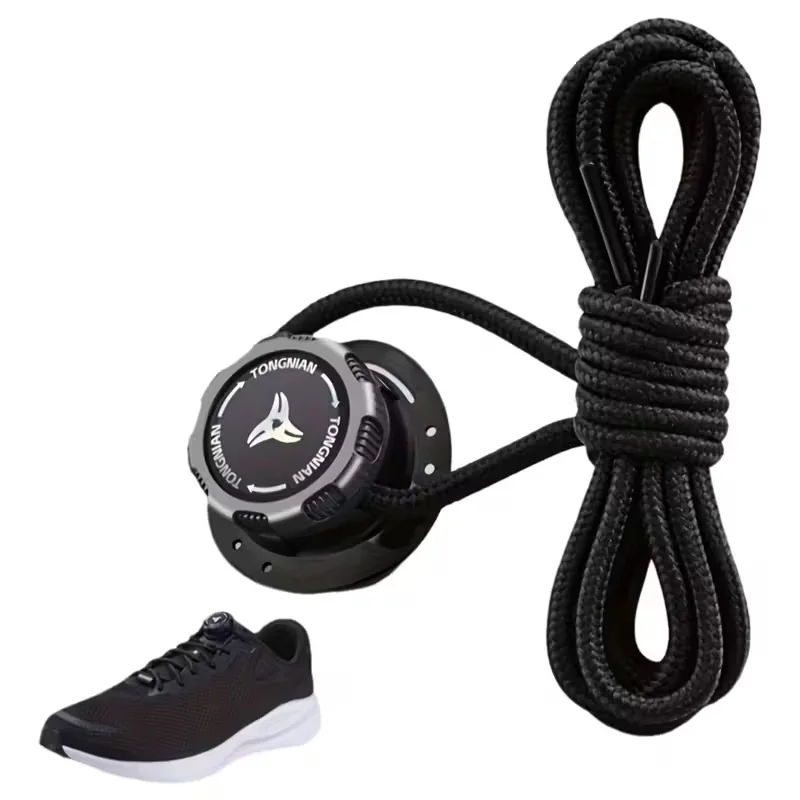 1 Pair No-Tie Shoe Locks - Rotating Buckles for Sports and Outdoor Shoes...