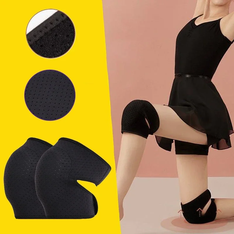 1 Pz Indoor Fitness Sport Ginocchiere Danza Yoga Balletto Sicurezza Brace Traspirante Anti-Collisione Ginocchiera Basket Soccer Sleeves