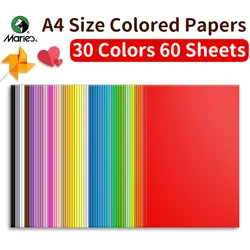 Vibrant A4 Colored Paper - 60 Sheets (30 Colors 60 Sheets)