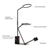 Car Paint Sprayer Stand Bracket Paper Funnel Rack Storage Rack Steel Spray Gun Accessories Spray Gun Holder Household 4