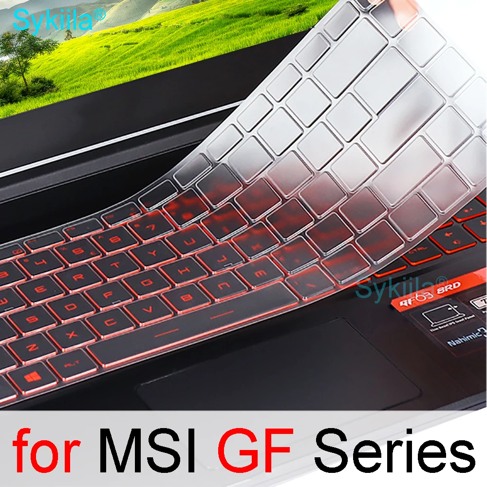 Keyboard Silicone Cover Keyboard Cover for MSI GF65 Thin GF63 GF75 Thin GF72 GF72VR GF62 GF62VR Gaming Laptop Accessory 17