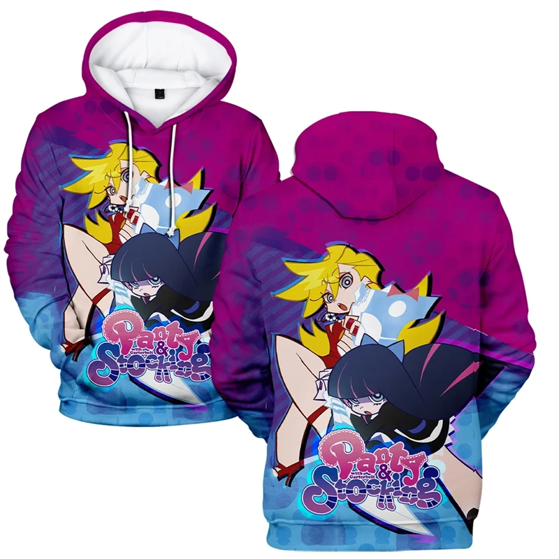 

Anime Panty And Stocking Graphic Sweatshirts 3D Printed Harajuku Fashion Kawaii Girls Hoody Casual Hoodies For Men Clothes Tops