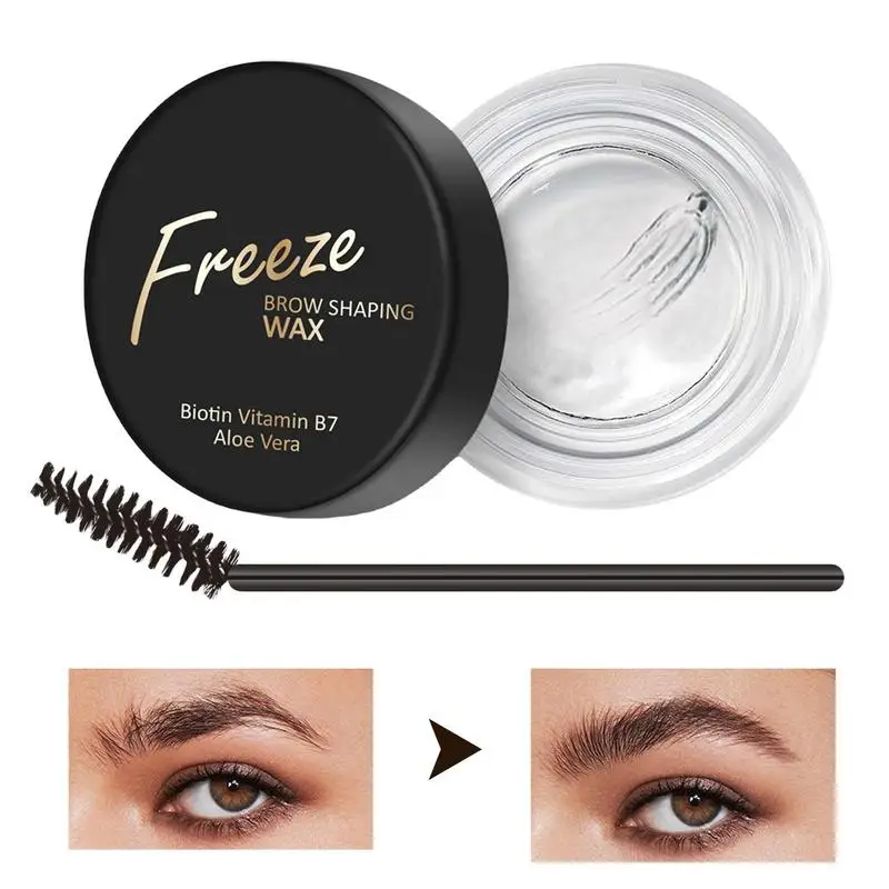 

10g Eyebrow Gel Wax With Brush Clear Instant Eyebrow Shaping Glue Whole Day Lasting For Men Women Makeup Cosmetics