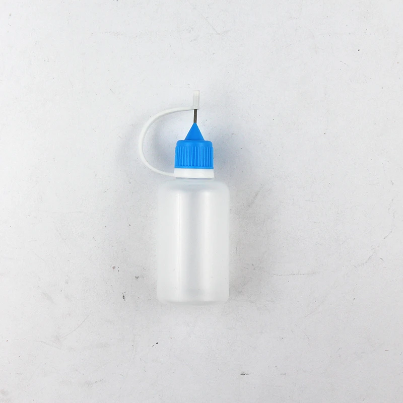 30ml Plastic Squeeze Bottle Needles Tip Pottery Tools 5Pcs