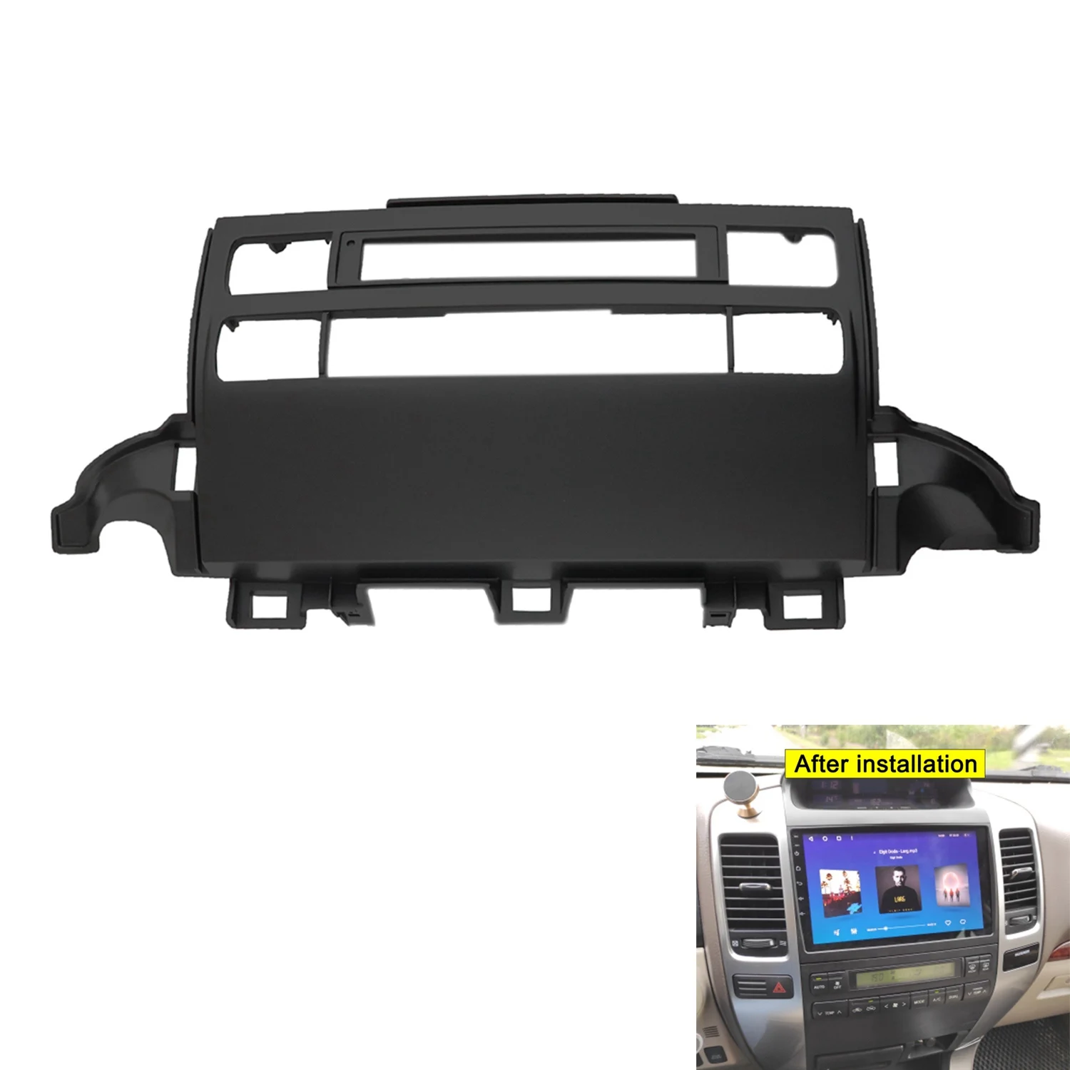 Car Radio Fascia for Toyota Prado 120 J120 DVD Stereo Frame Plate Adapter Mounting Dash Installation Bezel Trim Kit B