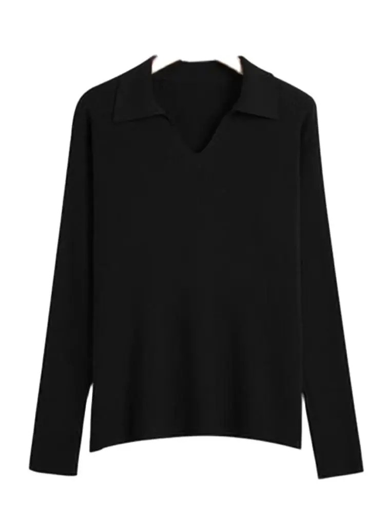 Autumn Maternity Sweater Solid Color Long Sleeve Turn-down Collar Pregnancy Knitted Shirts Pregnant Woman Knit Pullovers