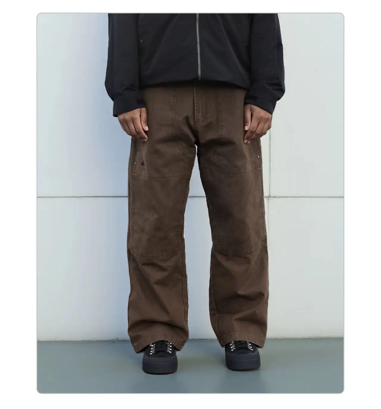 Whyworks 25aw Vintage outdoor work pants heavy duty stone washed cotton material casual