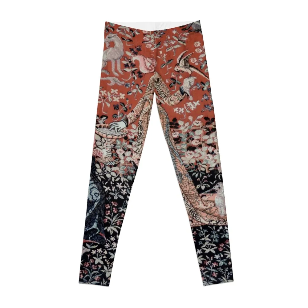 

Lady & the Unicorn Tapestry Leggings Women's sportswear gym wear Womens Leggings