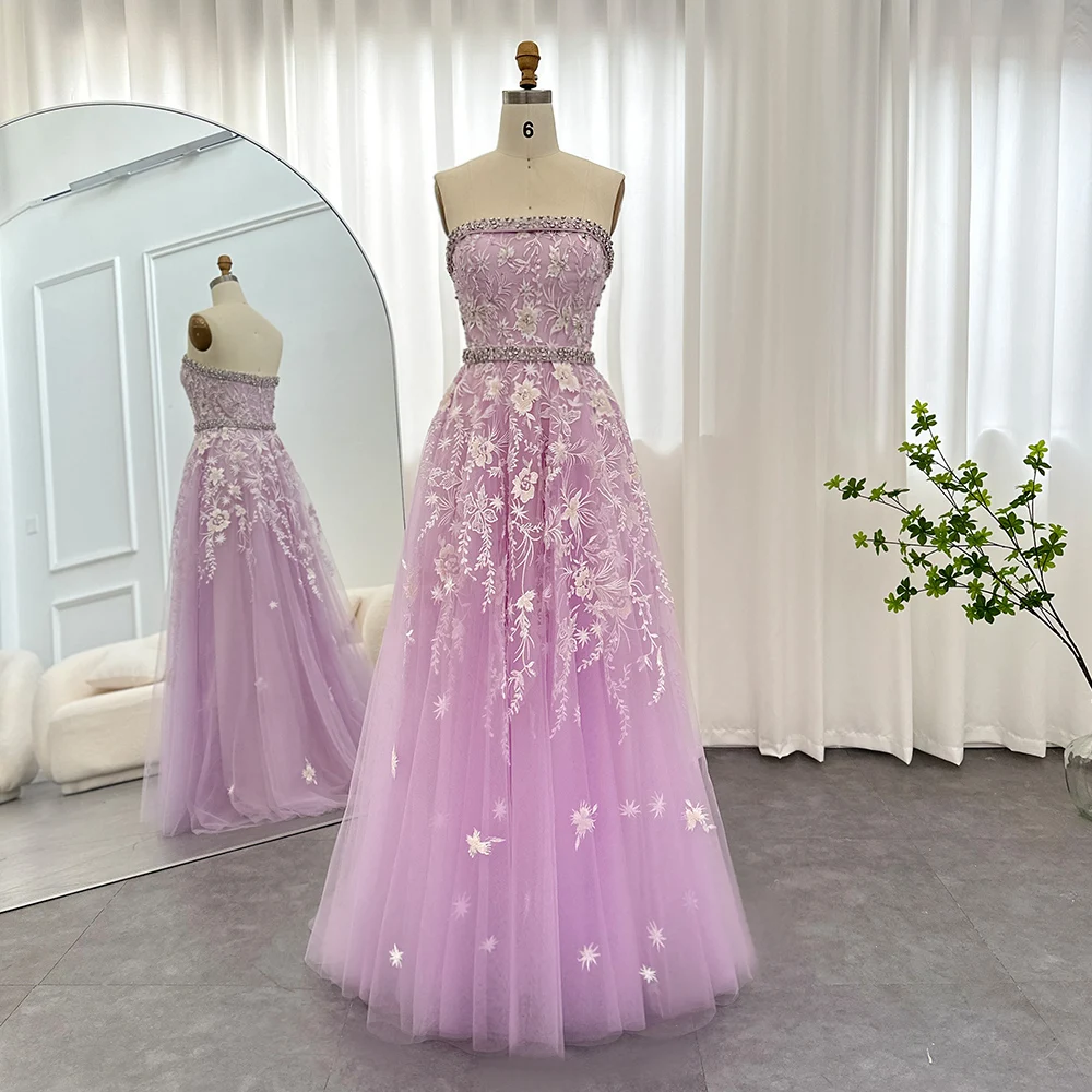 S1194965488e040518ffb310adf468b71l Luxury Dubai Olive Green Evening Dresses for Women Wedding Party Elegant Arab Strapless Long Formal Prom Gowns Mallzona