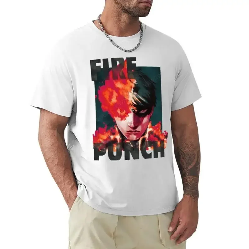 

Брендовая футболка, мужские топы, футболка Fire Punch, футболки на заказ, короткая футболка, мужская одежда