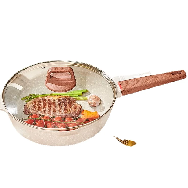 Multi-functional Maifan Stone Non-stick Pan for Home Cooking Minimize Smoke and Oil, Suitable for Gas Stove and Induction Cooker