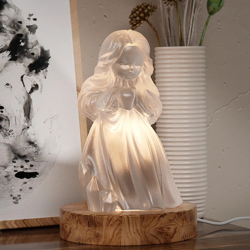 3D Cute Princess Silicone Candle Mould Angel Girl Soap Resin Plaster Making Mold DIY Human Chocolate Baking Tool Home Decor Gift