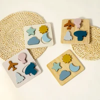 3D Holz Silikon Puzzle Montessori Set