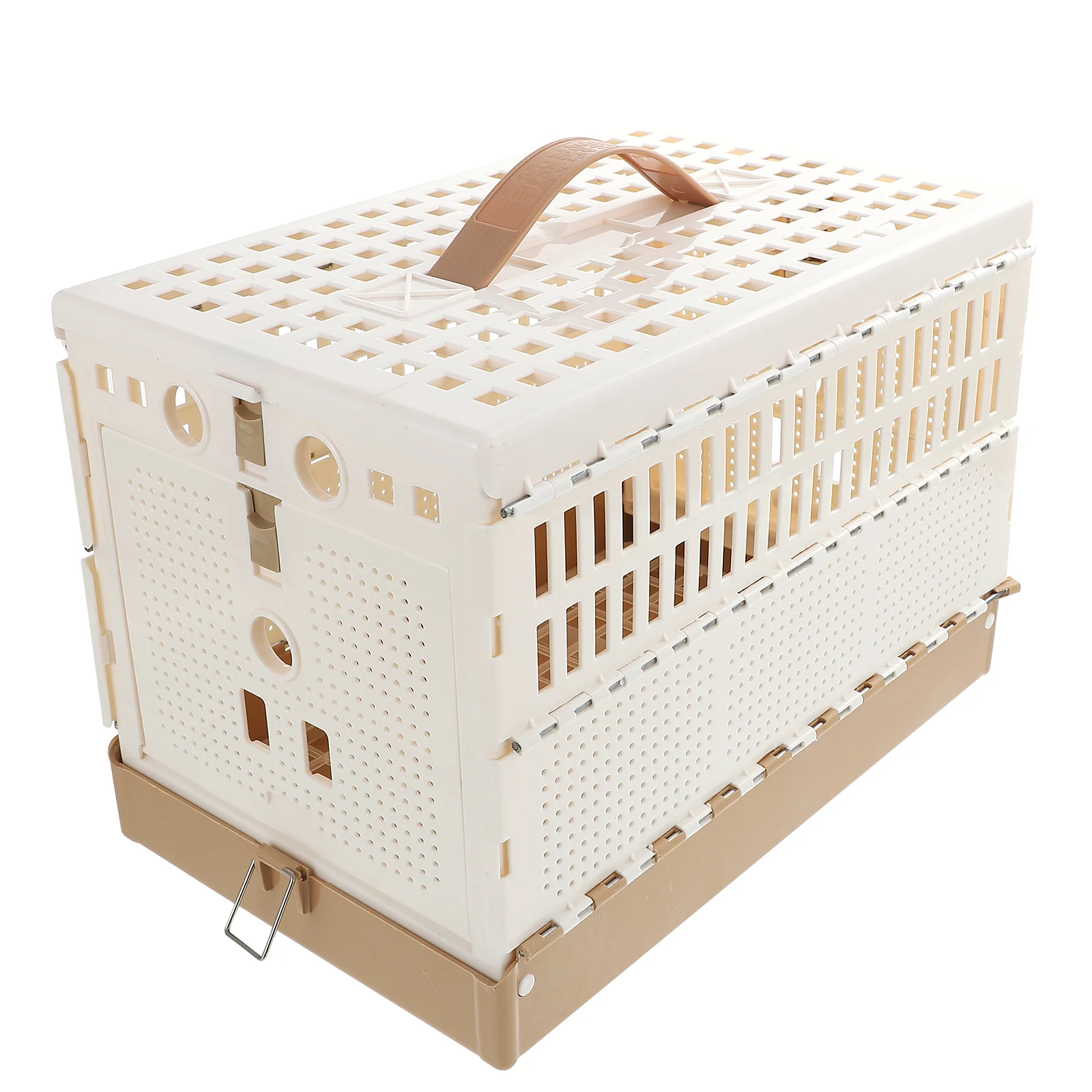 

English title: Rabbit Cage Birds Cage Plastic Pigeon Cage Portable Foldable Transportation Poultry Cage Bird Hunting Cage Pigeon