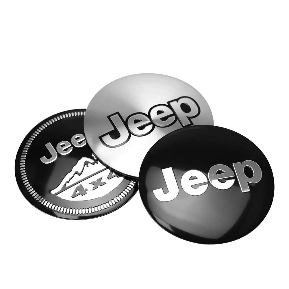 56/60MM Car Wheel Center Hub Caps Badge Tire Rim Covers For Jeep Grand Cherokee Compass Renegade Wrangler Liberty Commander