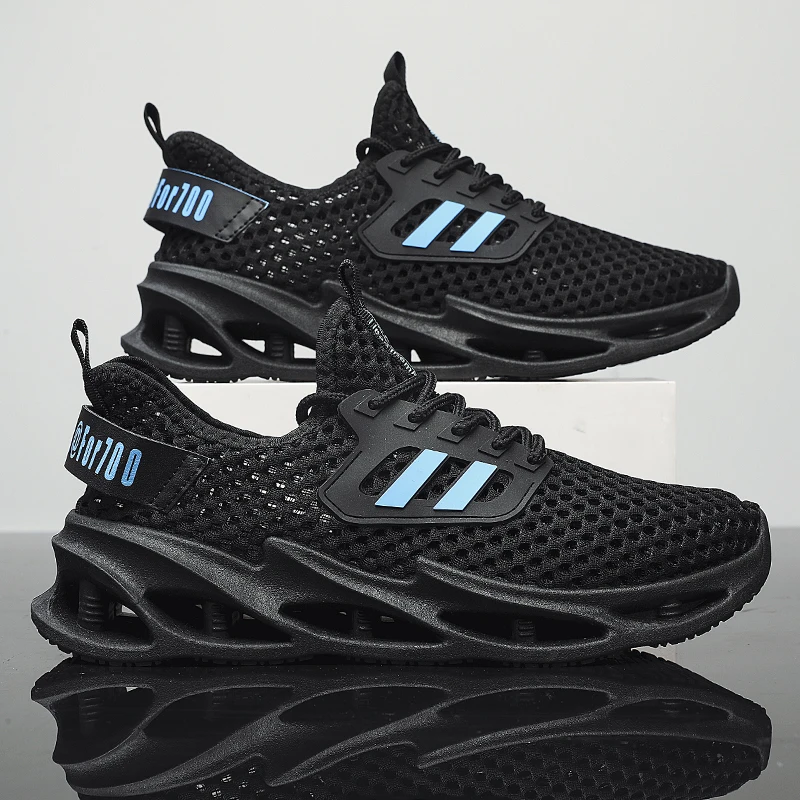 

Кроссовки мужские сетчатые для бега, дышащие легкие, амортизирующие, модная уличная спортивная обувь для тренировок, пара