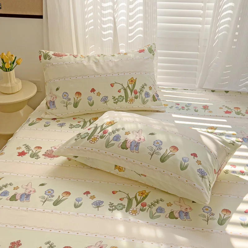 1PC Flower Bed Cover Ruffles Lace Bed Skirt Girls Bedsheets Skirt Sheets Soft Polyester Mattress Covers (Pillowcase Need Order) 4
