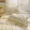 1PC Flower Bed Cover Ruffles Lace Bed Skirt Girls Bedsheets Skirt Sheets Soft Polyester Mattress Covers (Pillowcase Need Order) 4