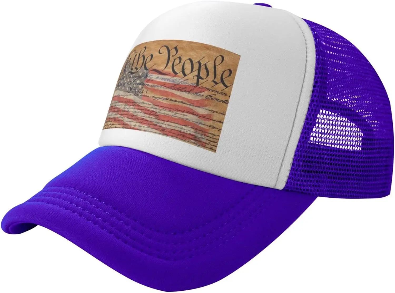 

Бейсболка с флагом и надписью «We The People»