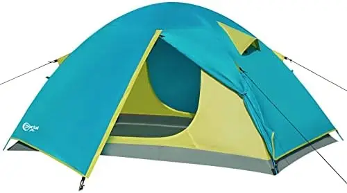 

Person Backpacking Tent, 3 Season Ultralight Hiking Tent, Lightweight Waterproof Camping Tent with Two Wide Door, Extra Space Mo