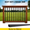 VEVOR Deck Balusters Metal Deck Spindles 16/10/26/51 Pack 44 /32.25 inch Iron Stair Railing Building & Hardware Home & Garden 3