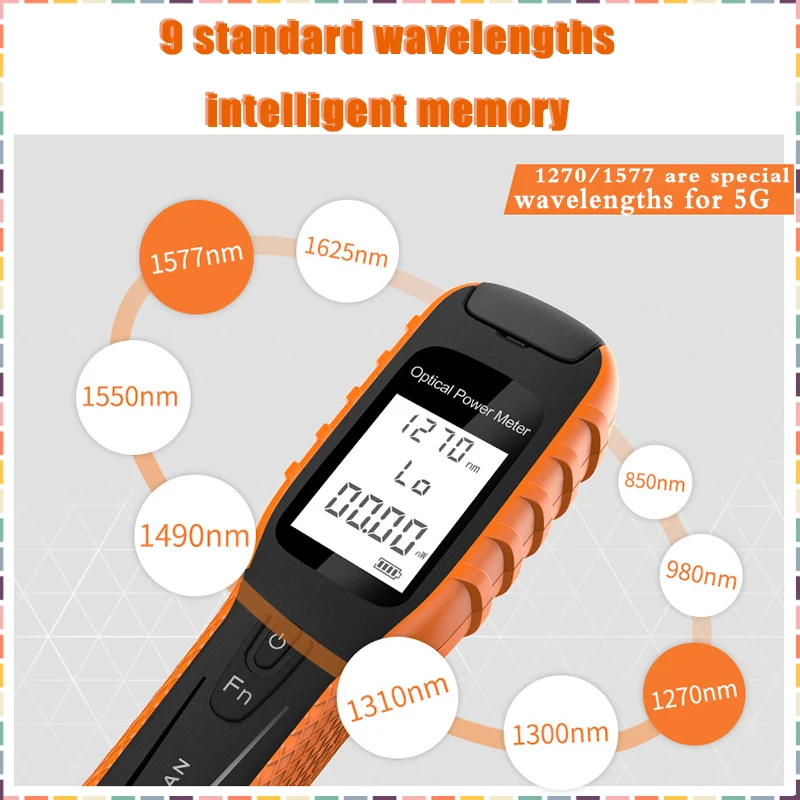 Optical Power Meter MINI 5G Meter Optical Light Source Optical Fiber Power MeterFiber Optic Equipment Fiber Optic Tester free