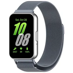 Stainless Steel Magnetic Milanese Loop Strap Bracelet - Galaxy Fit 3 (Gray)