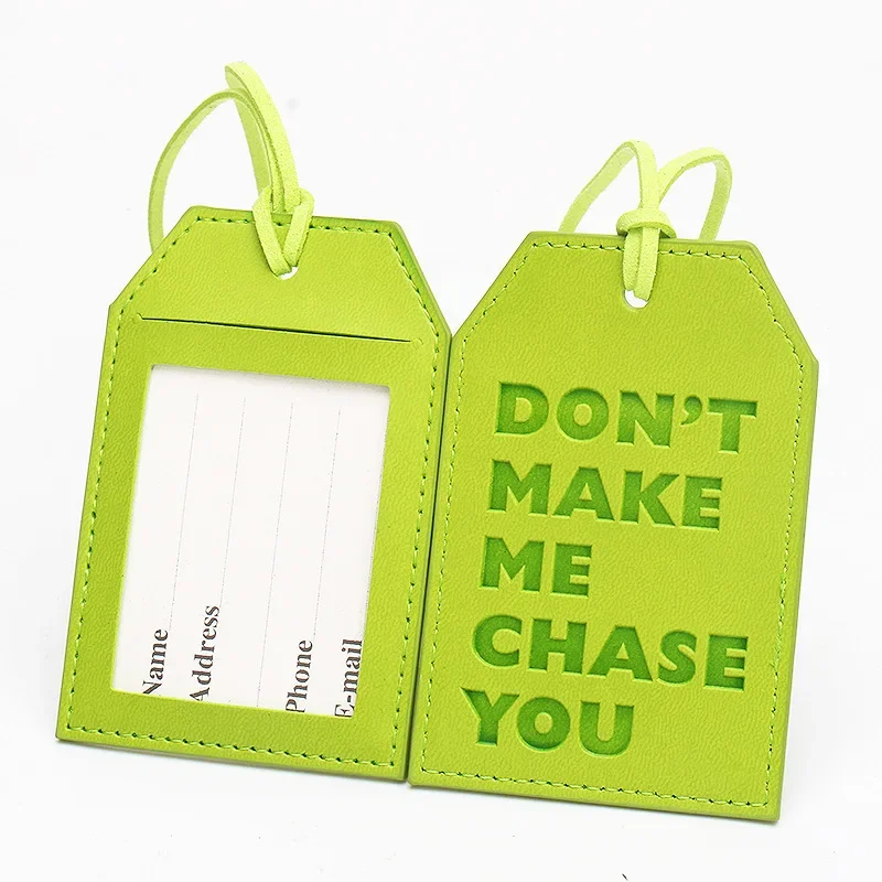 NOT YOUR BAG Luggage Tag Travel Anti lost Identification Card Set Tied String Creative Tags