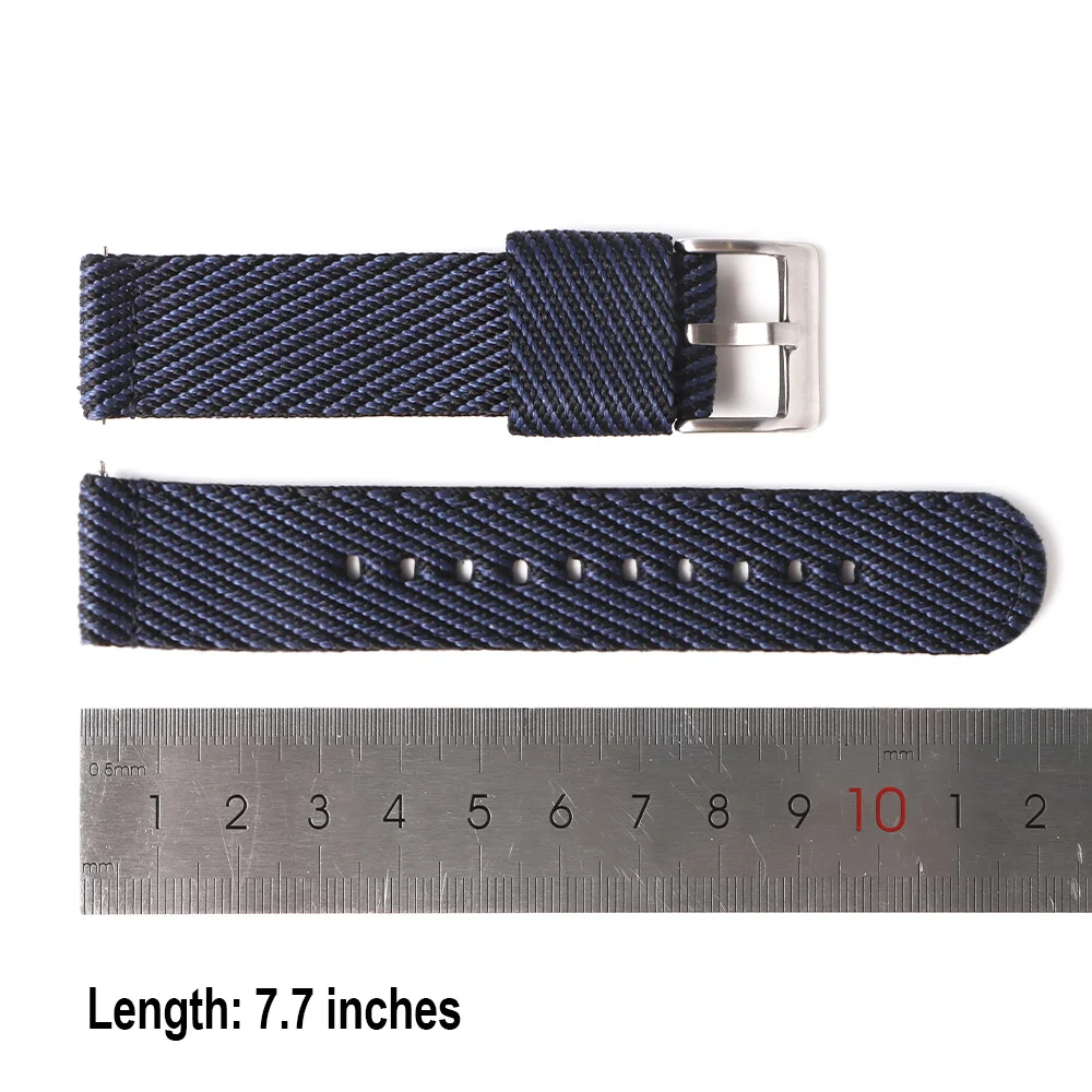 Premium Smooth Nylon Quick Release Watch Strap - Woven Replacement Wristband