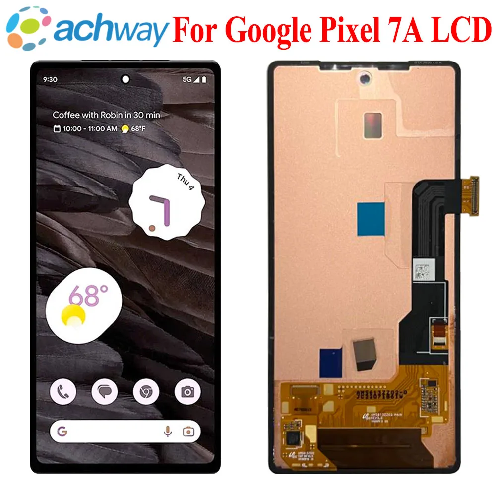 

OLED For HTC Google Pixel 7A LCD GWKK3 GHL1X Display Touch Screen Digitizer Assembly For Google Pixel 7a LCD Screen Replacement