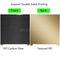 Creality K2 PLUS Enhanced PEI Textured Build Plate - 370x370mm Spring Steel Sheet for 3D Printer Heated Bed (PET - PEI)