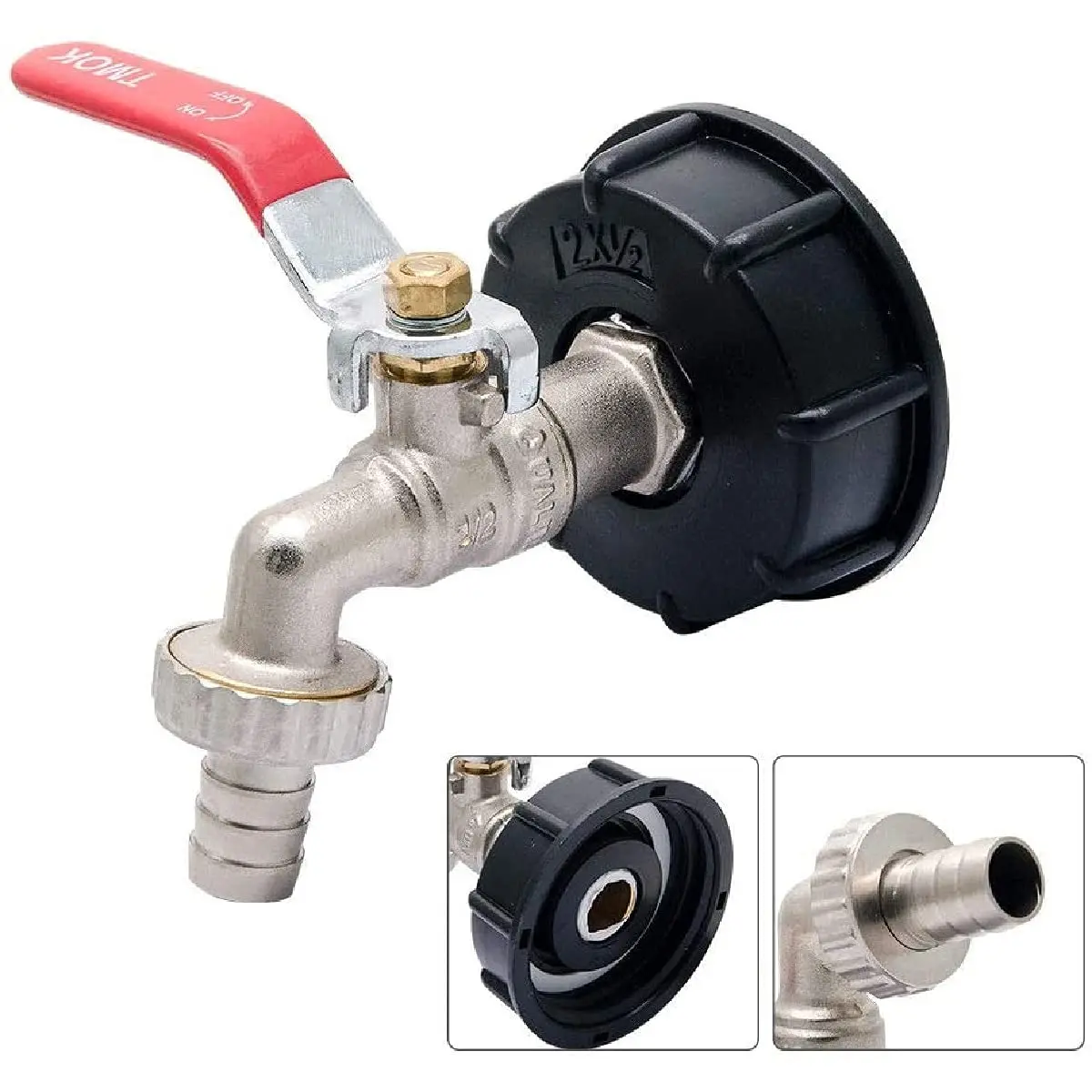 Tank Tap Connector Tank Tap Adapter Tank Fitting Connector Water Pipe Connector Pipe Connector Water Pipe Fitting Irrigation Pipe Fitting Plastic Pipe Fitting Water Faucet Adapter Faucet Adapter Garden Faucet Adapter Hose Connector Garden Hose Connector Garden Hose Adapter Hose Tap Adapter Garden Water Connector Faucet Quick Connector Quick Connect Valve Garden Quick Coupling S60x6 Coarse Thread 1000L Garden Home Replacement