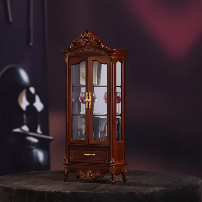Vintage Wine Cabinet Storage Display Cupboard