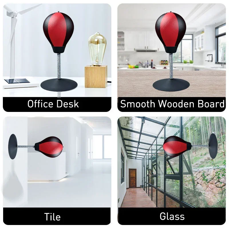 PU Desktop Boxing Ball Stress Relief Fighting Speed Reflex Training Punch Ball Muay Tai MMA Exercise Family Sports Equipment